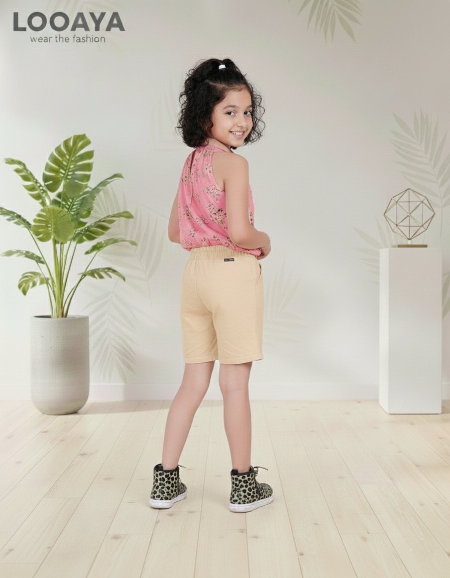 The 'Pretty in Pink' Co-ord Set: Chic Floral Top & Shorts - Image 4