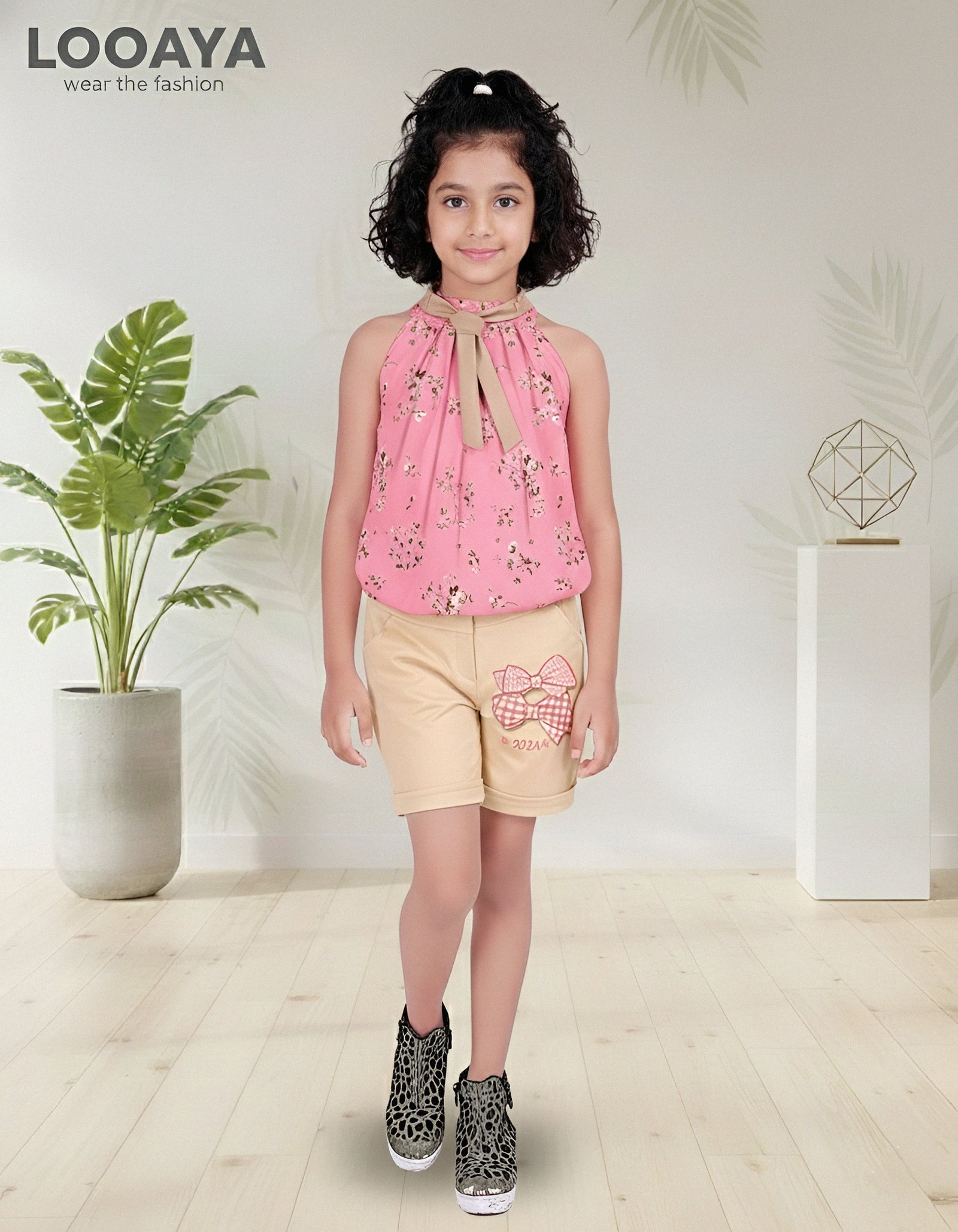 The 'Pretty in Pink' Co-ord Set: Chic Floral Top & Shorts